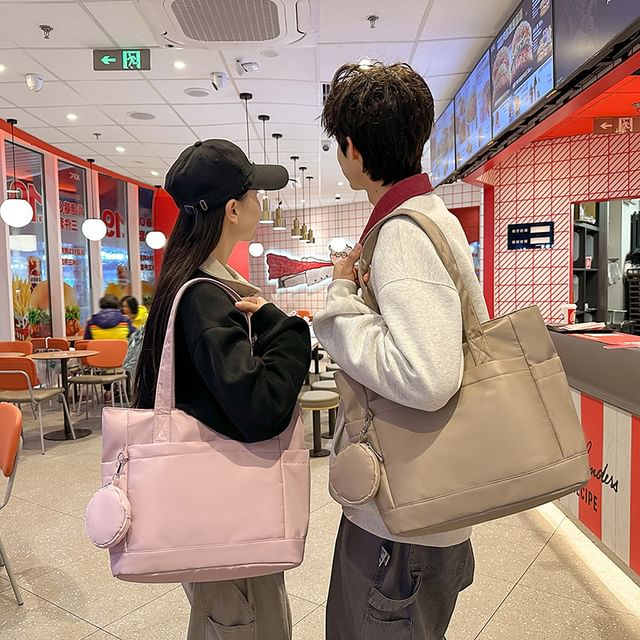 Set: Purse + Plain Coin Tote Bag