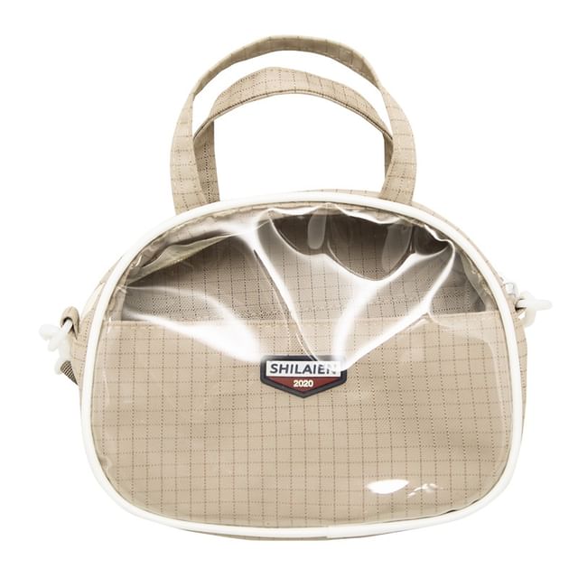 Bag Plaid Crossbody Lettering