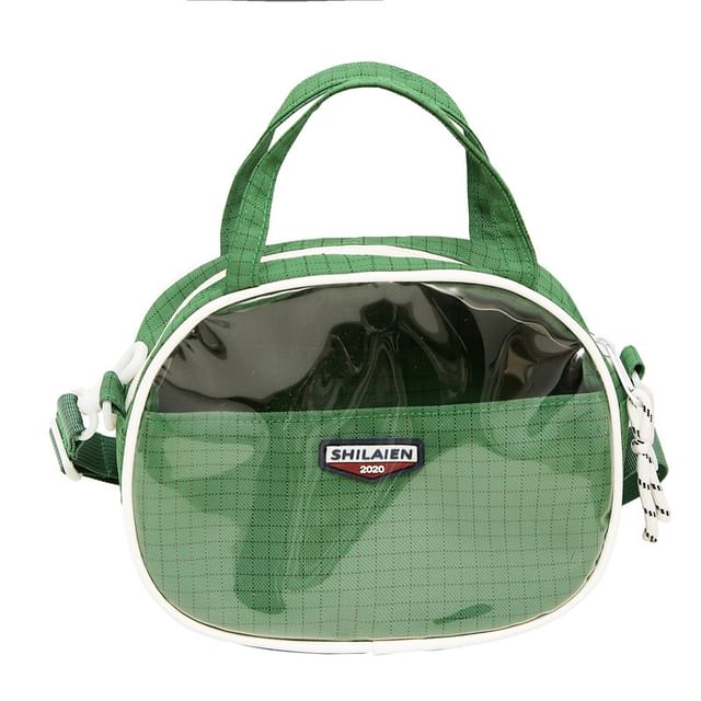 Bag Plaid Crossbody Lettering