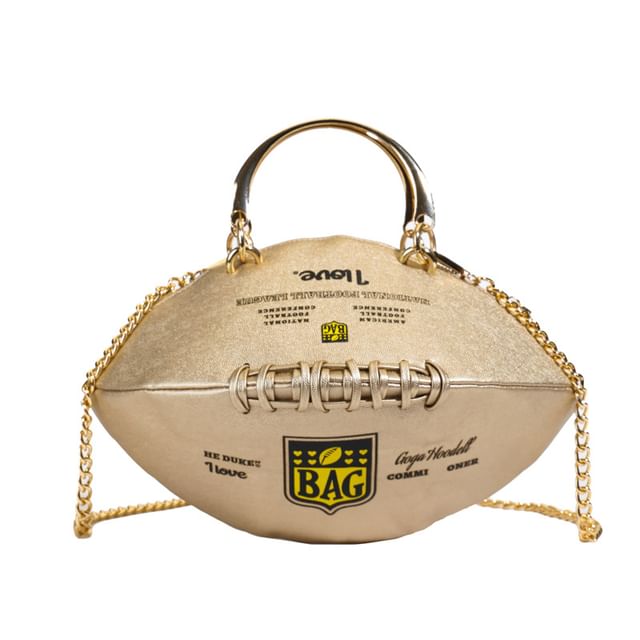 Bag Rugby Lettering Strap Crossbody Chain