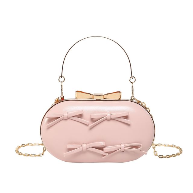 Chain Bag Strap Bow Crossbody