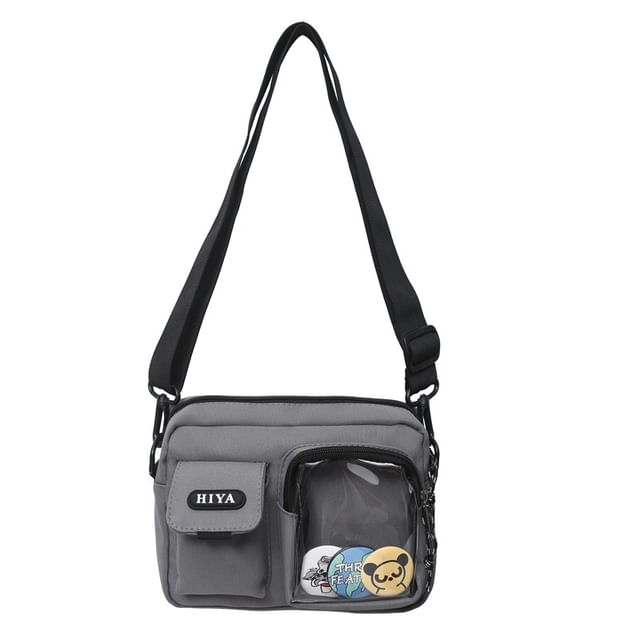Lettering + Multi-Pocket Set: Bag Badge Crossbody