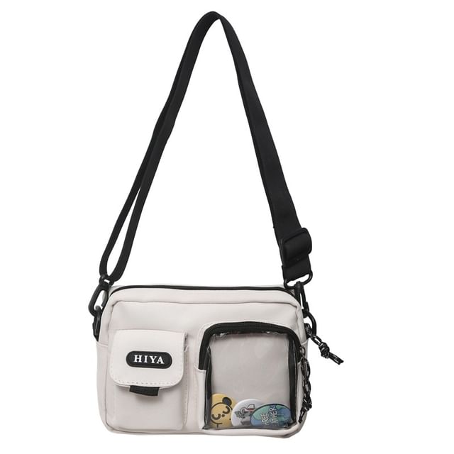 Lettering + Multi-Pocket Set: Bag Badge Crossbody