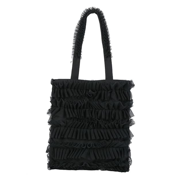Ruffle Shopper Bag Plain