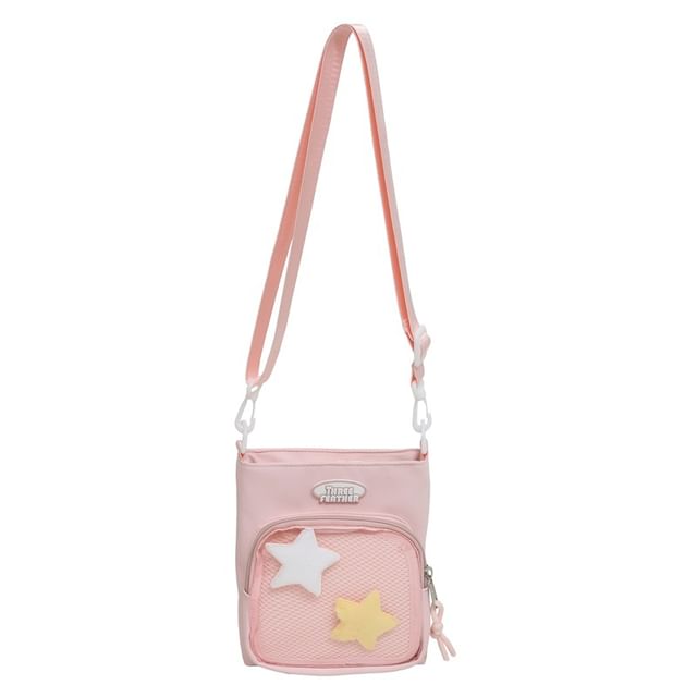 Multi-Pocket Lettering Bag Crossbody