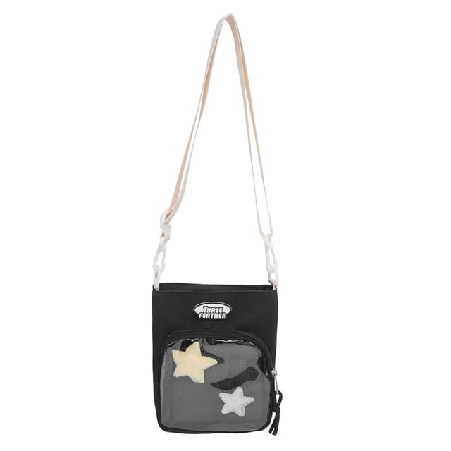 Multi-Pocket Lettering Bag Crossbody