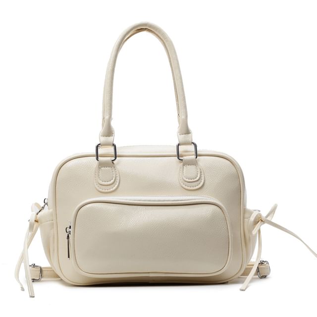 Leather Multi-Pocket Faux Multi-Way Backpack