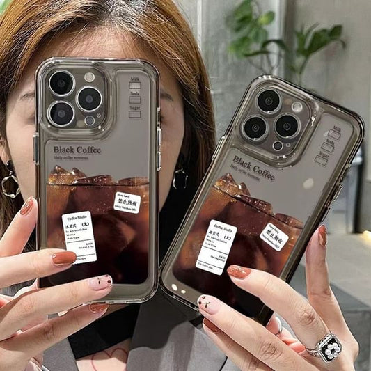 Phone Transparent Case Coffee