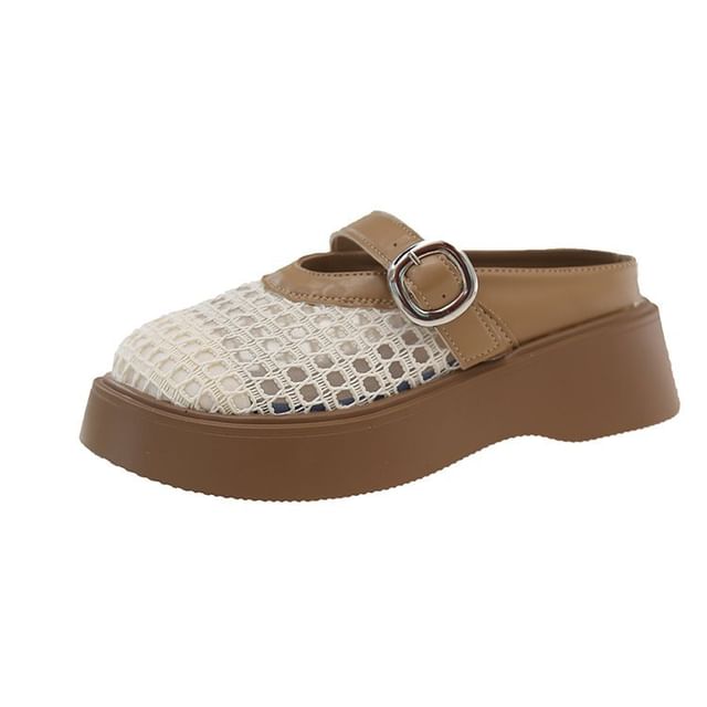 Mary Mules Platform Cutout Jane