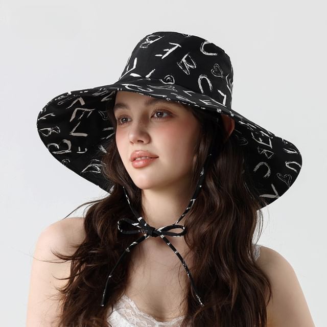 Print Hat Boonie Lettering