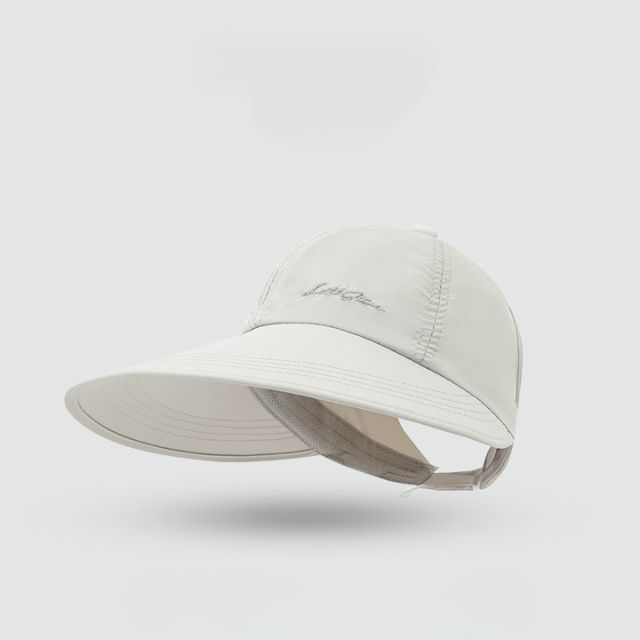 Embroidered Cap Lettering Visor