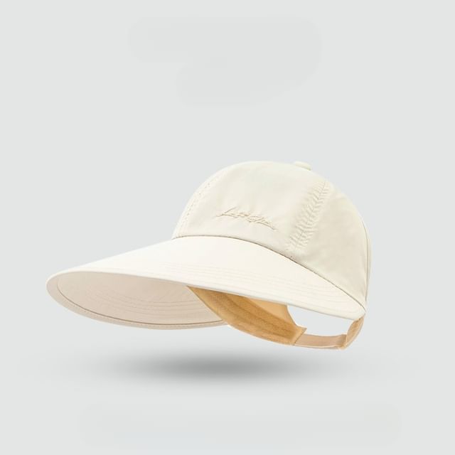 Embroidered Cap Lettering Visor