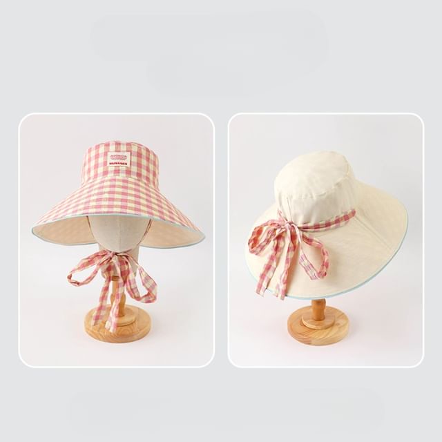 Applique Hat Boonie Plaid