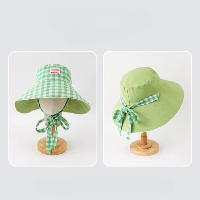 Applique Hat Boonie Plaid
