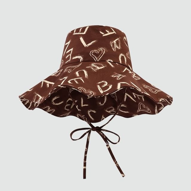 Print Hat Boonie Lettering