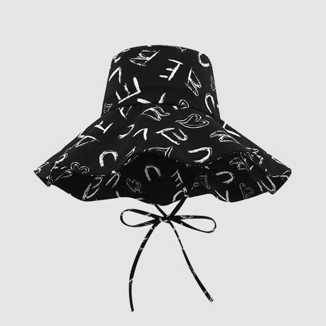 Print Hat Boonie Lettering