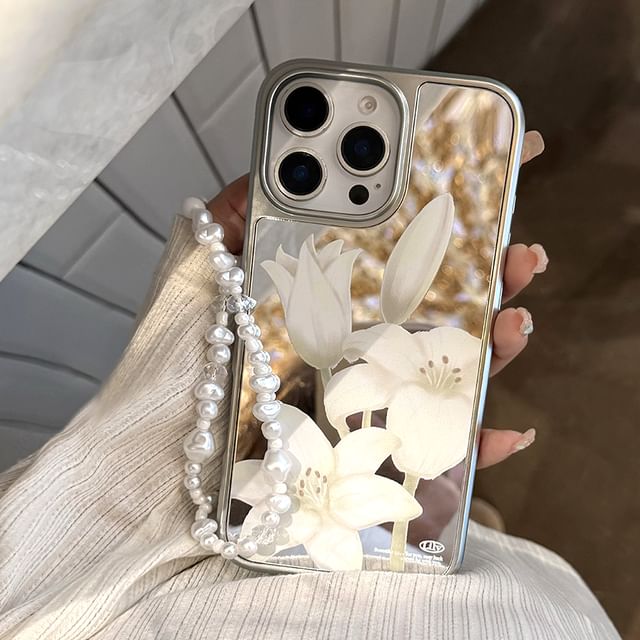 Print / Strap Phone Set Case Floral