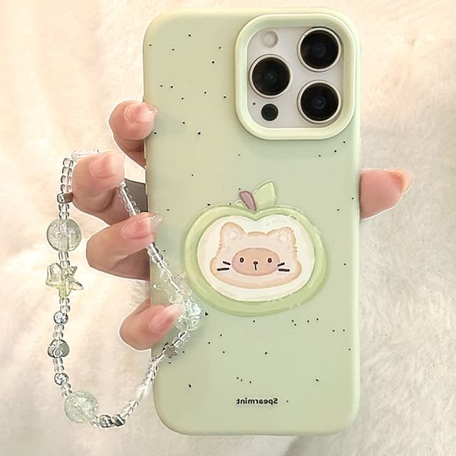 Bead Strap Cat / Case Print Phone Set