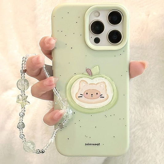Bead Strap Cat / Case Print Phone Set