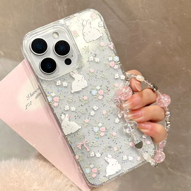 Set Rabbit Strap Phone Case Bead / Print