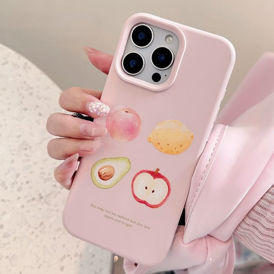Case Fruit Phone Bead Print Strap Set /