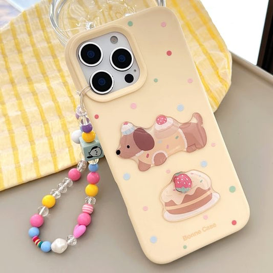 Print Strap Case Phone Bead Dog / Set