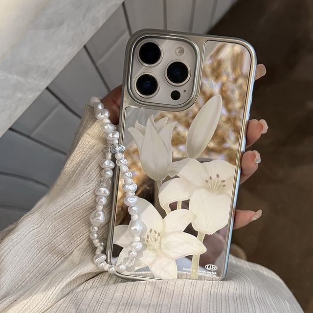 Print / Strap Phone Set Case Floral