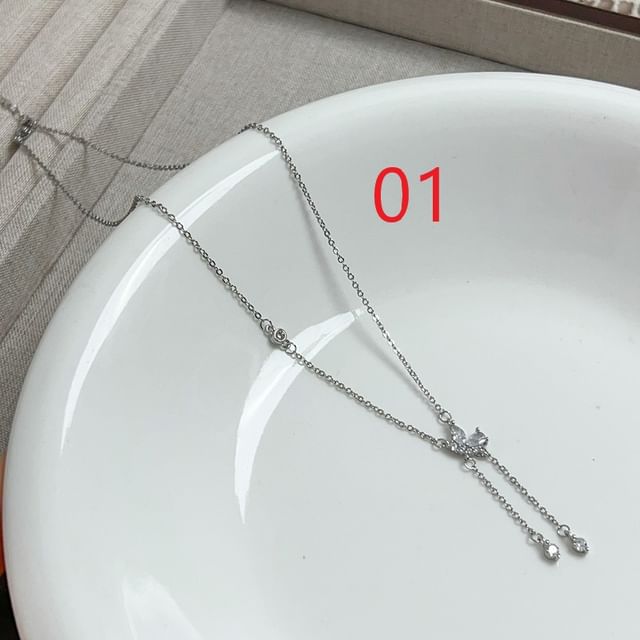 Butterfly Necklace Lariat