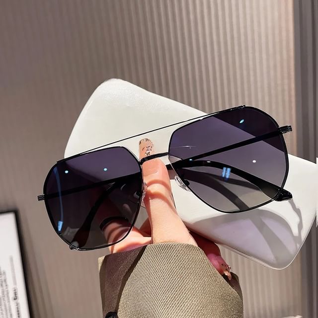 Set Case Cleaning Double Sunglasses / Bridge Pouch Cloth Polished Frame Metal