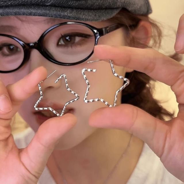 Hoop Star Alloy Earring
