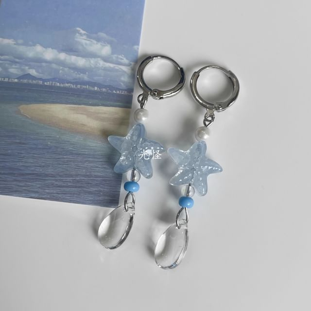 Star Earring Dangle Alloy