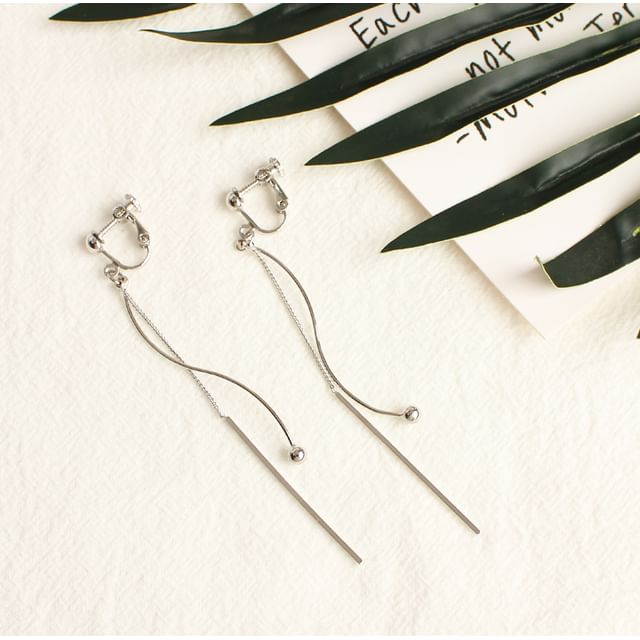 Earring Bead Clip-On Dangle / Bar