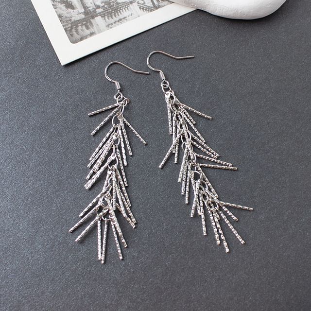 Earring Fringed Drop Clip-On /