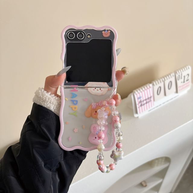 / Case Phone Cartoon Animal Set Strap