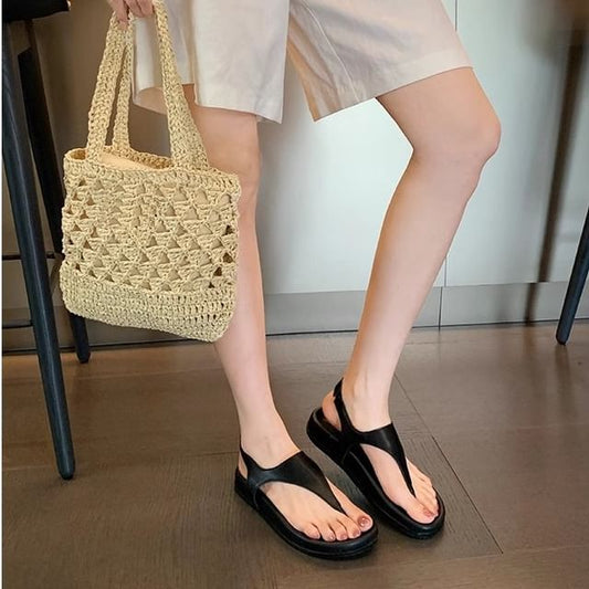 Slingback Thong Sandals