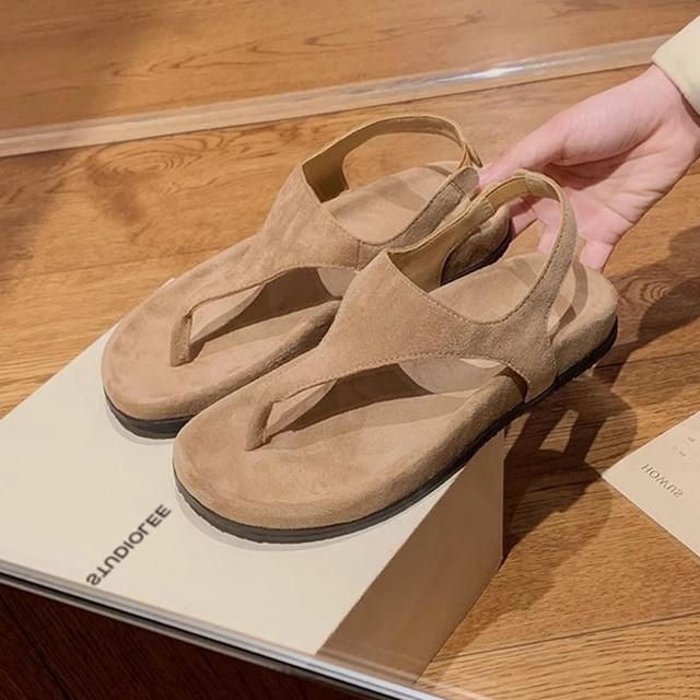 Slingback Thong Sandals