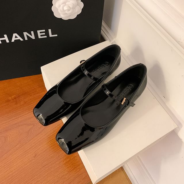 Toe Low Square Slingback Heel Sandals