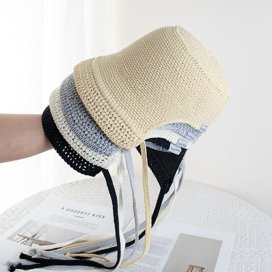 Plain Textured Hat Cloche