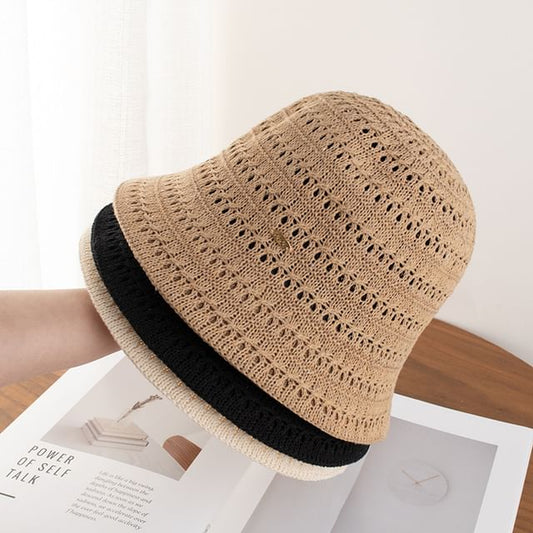 Textured Cloche Plain Hat