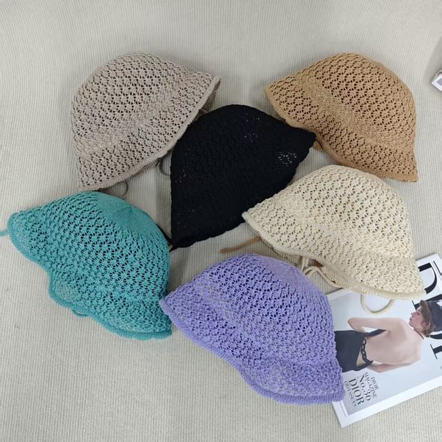 Hat Cloche Knit Plain