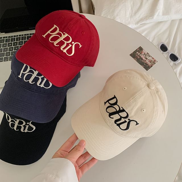 Cap Lettering Baseball Embroidered