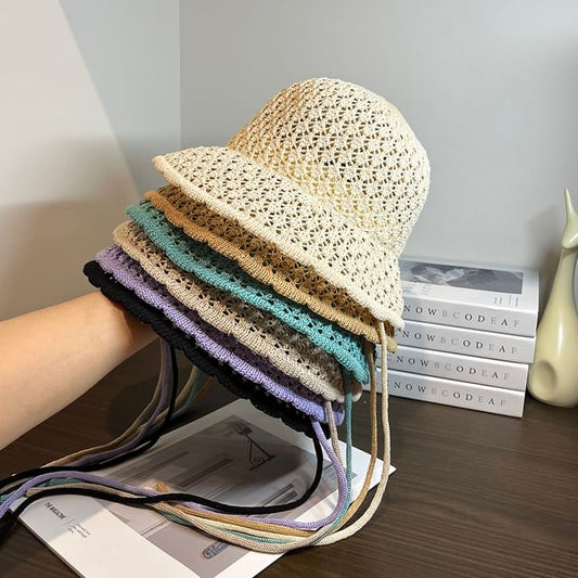 Hat Sun Knit Plain