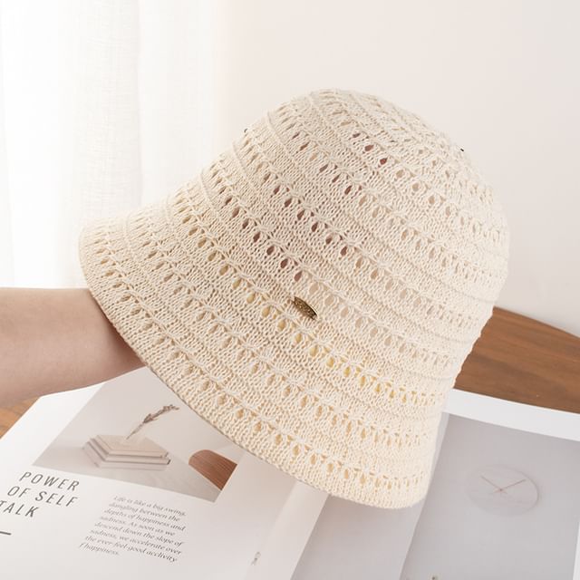 Textured Cloche Plain Hat
