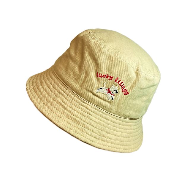 Hat Embroidered Dog Bucket