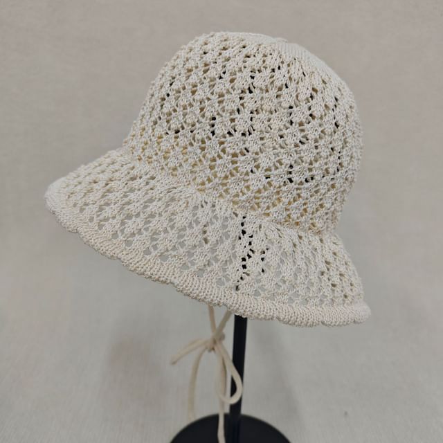 Hat Cloche Knit Plain