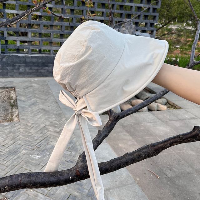 Bow Bucket Hat Plain