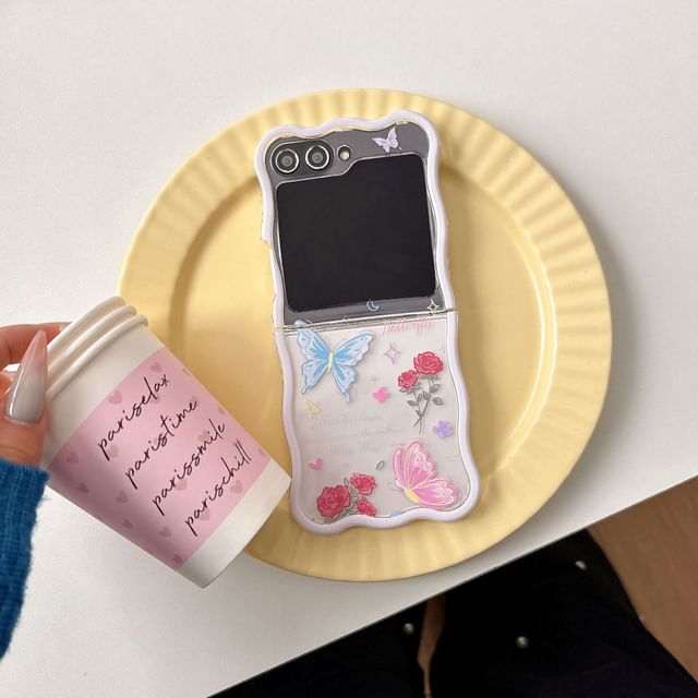 Strap Phone / Case Butterfly Set Rose