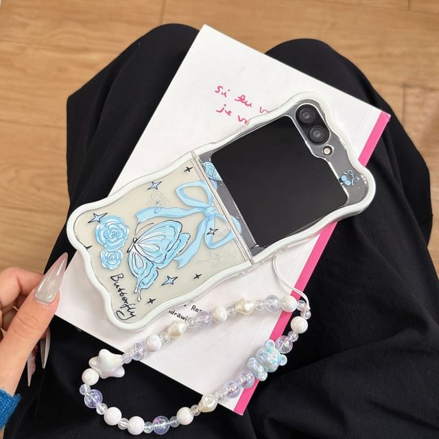 Strap Phone / Case Butterfly Set Rose