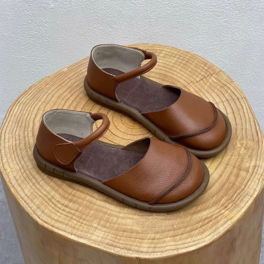 Leather D'Orsay Shoes Platform Faux