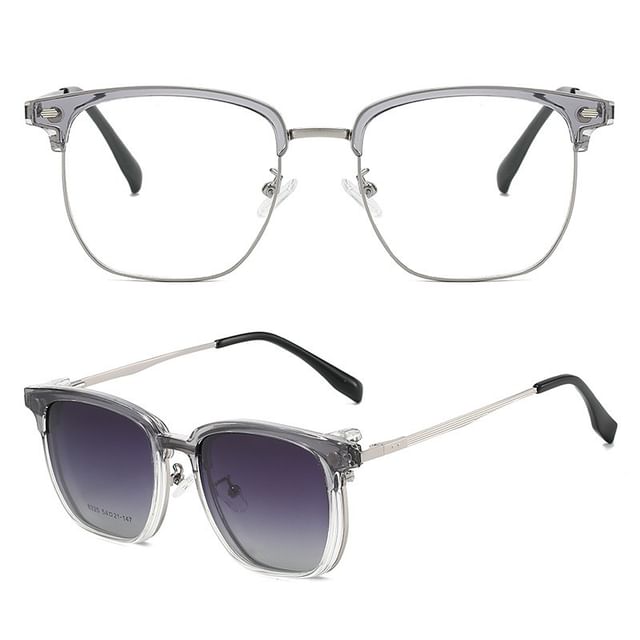 Frame with Sunglasses On (Various Designs) Eyeglasses Half Clip Polarized